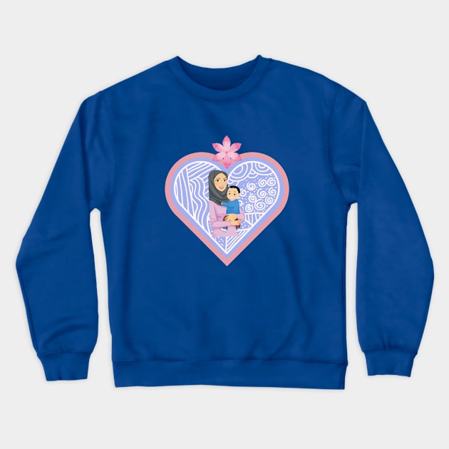 mom and son Crewneck Sweatshirt by Unique Online Mothers Day Gifts 2020